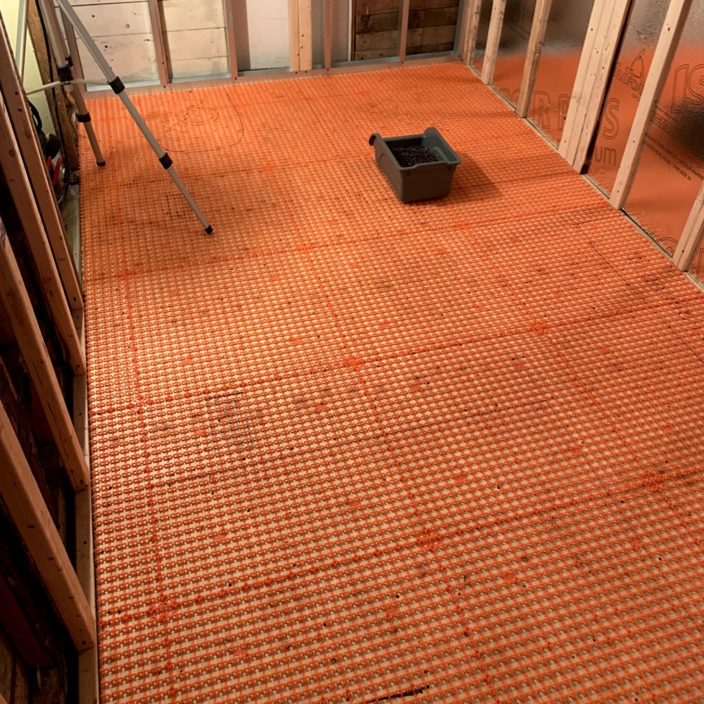 Plancher chauffant sous céramique de marque Flexsterm