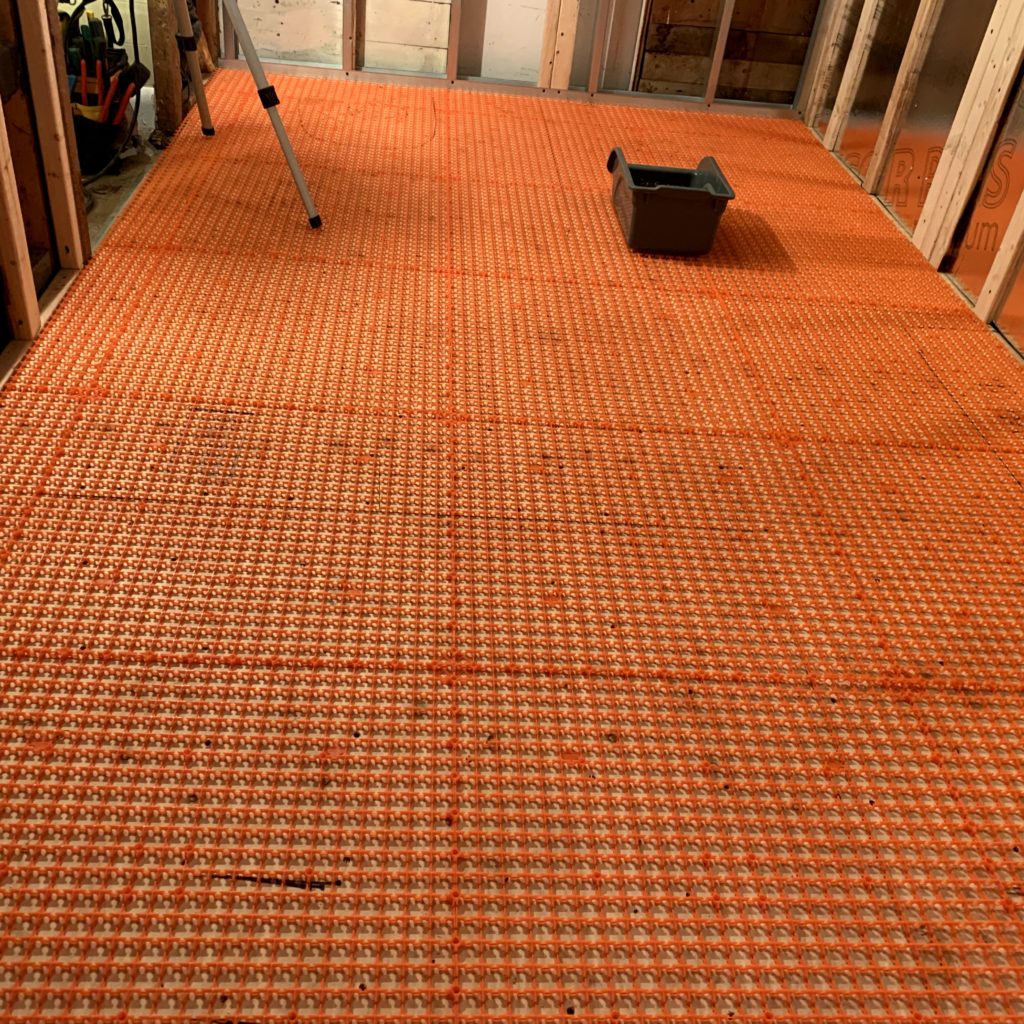 Plancher chauffant sous céramique de marque Flexsterm