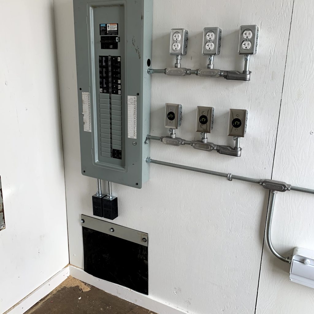 Installation électrique dans un container (projet minier)